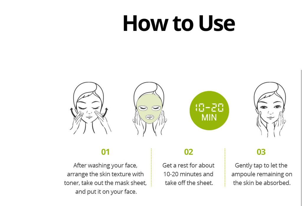 Bonajour Green Tea Face Mask to purify Skin how to use