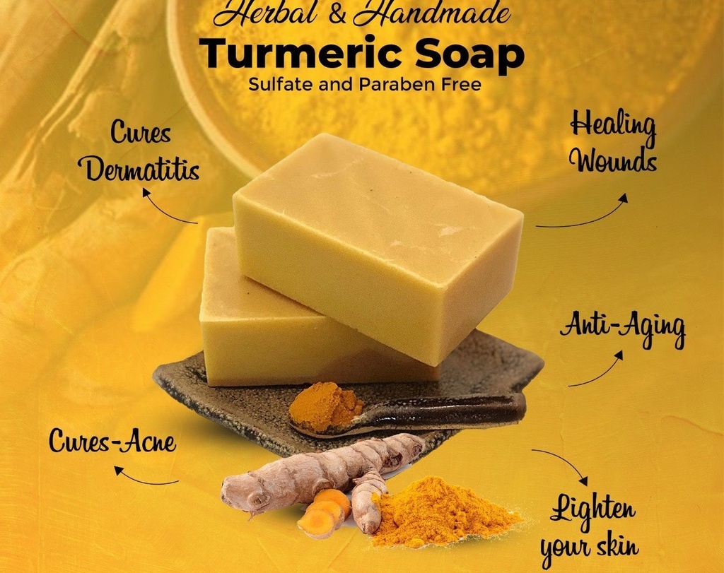 Handmade Cold Pressed Natural Soap Turmeric 