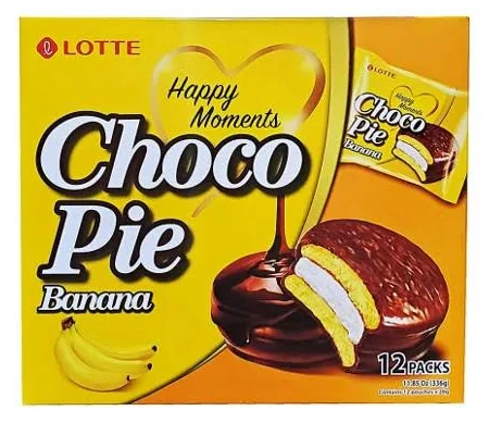 Lotte Choco Pie- Banana Pack of 12  (copy)