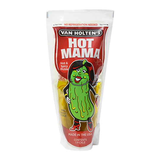 Van Holten's Pickle in A Pouch | Hot Mama JUMBO Size 