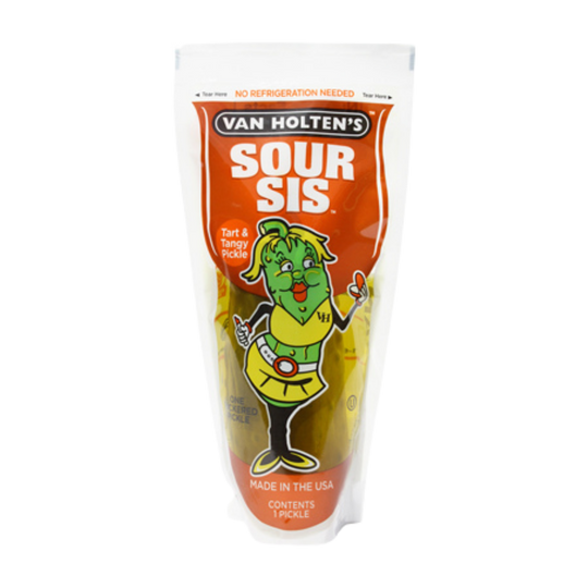 Van Holten's Pickle in A Pouch | Sour Sis JUMBO Size