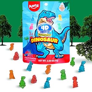 Amos 4D Gummy Dinosaur 72 g