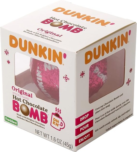 Dunkin' Original Hot Chocolate Bomb, Melting Belgian 