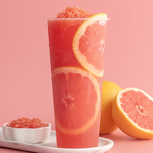 Grapefruit  Bubble Fruit Tea   