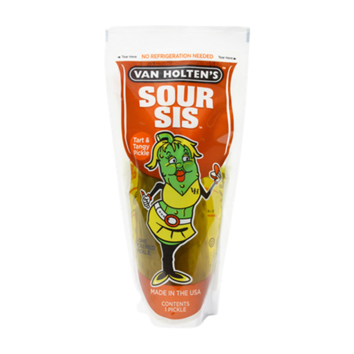 Van Holten's Pickle in A Pouch | Sour Sis JUMBO Size